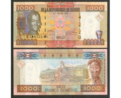 Гвинея 1000 франков 2006