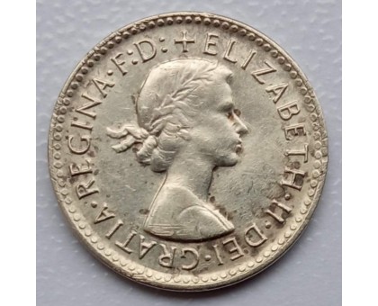 Австралия 3 пенса 1960 серебро
