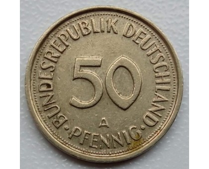 Германия (ФРГ) 50 пфеннигов 1990 A