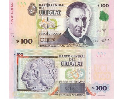 Уругвай 100 песо 2015