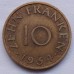 Саар 10 франков 1954