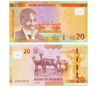 Намибия 20 долларов 2018