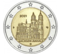 Германия 2 евро 2021. Саксония-Анхальт, Магдебургский собор