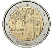 Испания 2 евро 2021. Исторический город Толедо