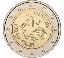 Эстония 2 евро 2021. Финно-Угорские народы