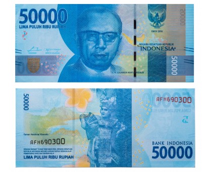 Индонезия 50000 рупий 2016 (2018)