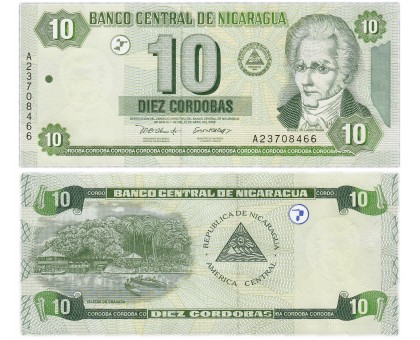 Никарагуа 10 кордоба 2002