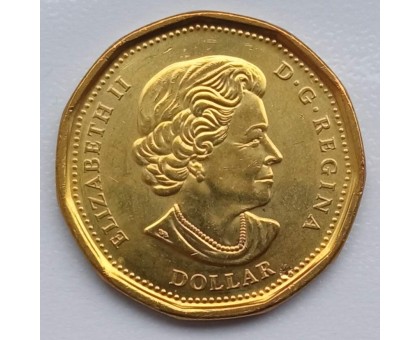 Канада 1 доллар 2020. 75 лет ООН цветная