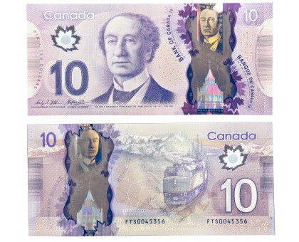 Канада 10 долларов 2013 полимер