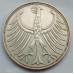 Германия (ФРГ) 5 марок 1958 G серебро