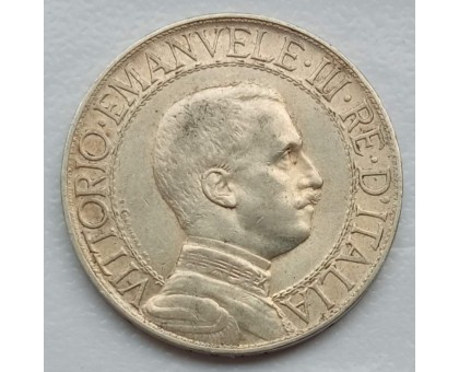 Италия 1 лира 1913 серебро