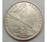 Португалия 20 эскудо 1966. Мост Салазар, серебро