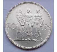Чехословакия 20 крон 1933 серебро