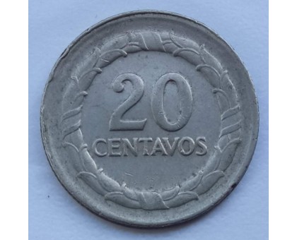Колумбия 20 сентаво 1967-1969