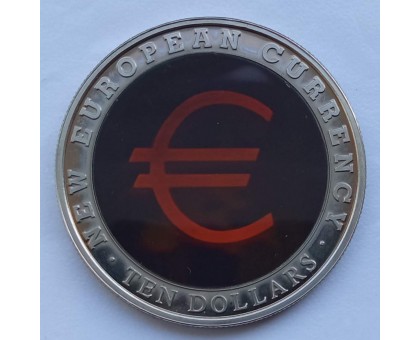 Либерия 10 долларов 2003. Новая Европейская Валюта