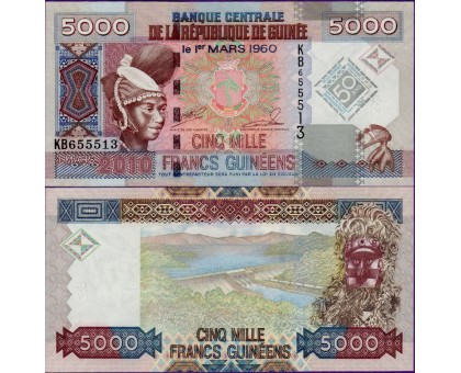 Гвинея 5000 франков 2010 50 лет независимости