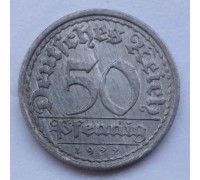 Германия 50 пфеннигов 1922 E
