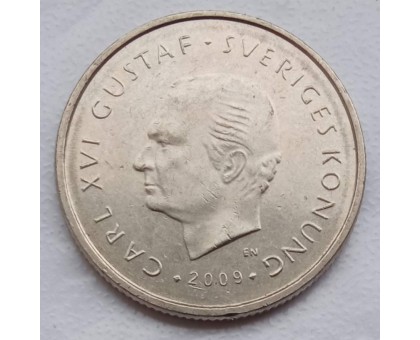 Швеция 1 крона 2009. 200 лет разделению Финляндии и Швеции