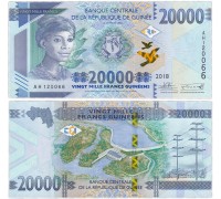 Гвинея 20000 франков 2018