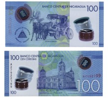 Никарагуа 100 кордоб 2014-2021 полимер