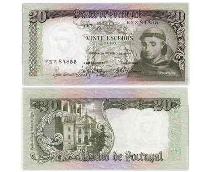 Португалия 20 эскудо 1964