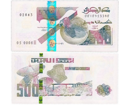 Алжир 500 динаров 2018-2019