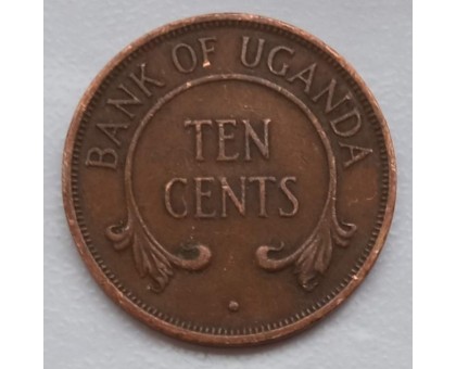 Уганда 10 центов 1966-1975