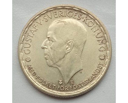 Швеция 2 кроны 1948 серебро
