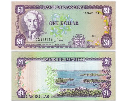 Ямайка 1 доллар 1985-1999
