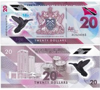 Тринидад и Тобаго 20 долларов 2021 полимер