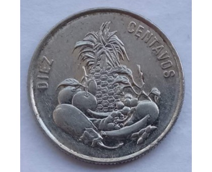 Доминикана 10 сентаво 1989-1991