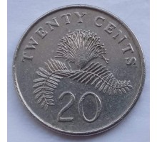 Сингапур 20 центов 1992-2012