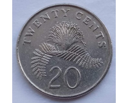 Сингапур 20 центов 1992-2012