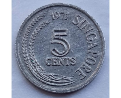 Сингапур 5 центов 1971. ФАО - Продовольственная программа