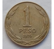 Чили 1 песо 1976-1977