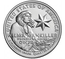 США 25 центов 2022. Американские женщины - Вильма Манкиллер