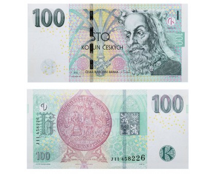 Чехия 100 крон 2018