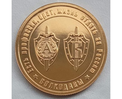 Символический жетон ММД Волкодавы (латунь)