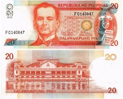 Филиппины 20 песо 2008-2012