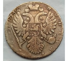 Россия 1 рубль 1734 серебро