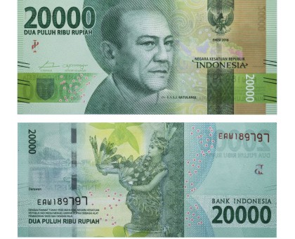 Индонезия 20000 рупий 2016 (2019)