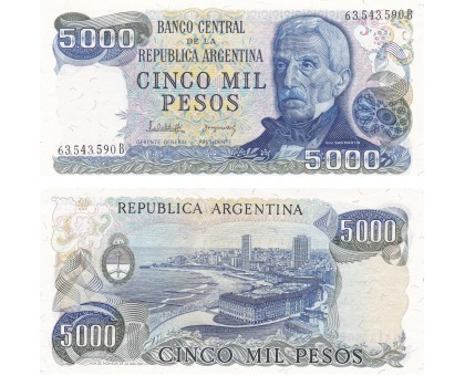 Аргентина 5000 песо 1976-1983