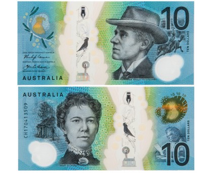 Австралия 10 долларов 2017 полимер