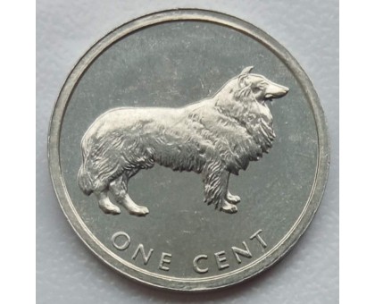 Острова Кука 1 цент 2003. Бордер-колли