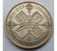 Великобритания 1 флорин 1936 серебро