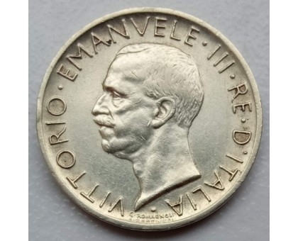 Италия 5 лир 1927 серебро