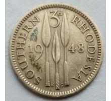 Южная Родезия 3 пенса 1948