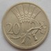 Чехословакия 20 геллеров 1937