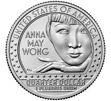 США 25 центов 2022. Американские женщины - Анна Мэй Вонг