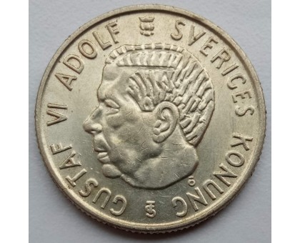 Швеция 2 кроны 1958 серебро